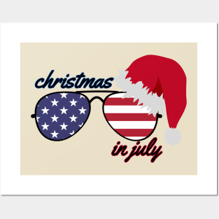 Christmas in july Posters and Art